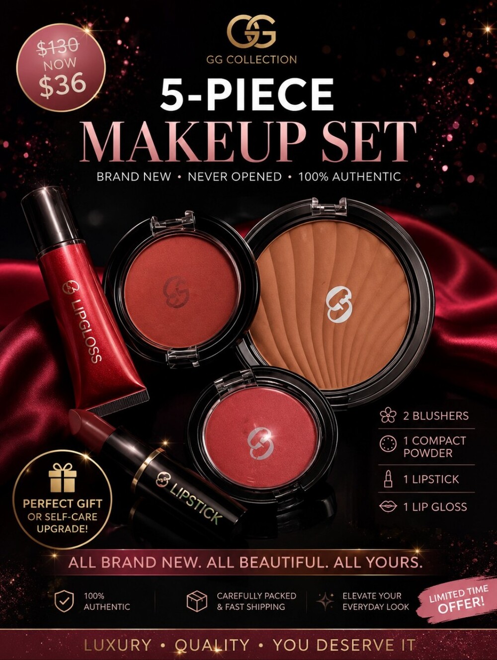 A Five Piece Makeup Set
